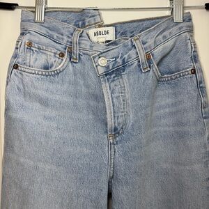 Agolde Faded Blue Denim Jeans